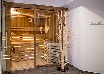 Privati a Moena. sauna
