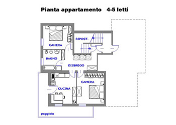 Apartments in Moena - Type 2 - Photo ID 189